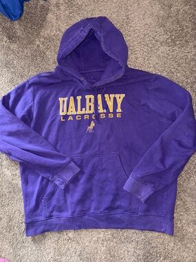 Fanatics Purple Albany Lacrosse Hooded Sweatshirt